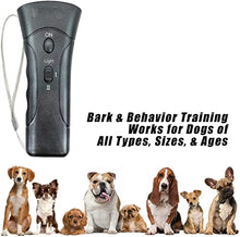 Load image into Gallery viewer, Careland Dog Trainer Device Electronic Dog Deterrent/Dog Barking Control Devices Training Tool Stop Barking Dog Repeller Handheld and Portable, Anti-Bark Device(Black)