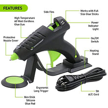 Load image into Gallery viewer, Surebonder Cordless Hot Glue Gun, High Temperature, Full Size, 60W, 50% More Power - Sturdily Bonds Metal, Wood, Ceramics, Leather & Other Strong Materials (Specialty Series CL-800F)