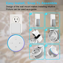 Load image into Gallery viewer, Outlet Wall Mount Holder for Echo Dot 3rd Generation, Belkertech Space-Saving Accessories for Echo Dot (3rd Gen) Clever Dot Accessories with Built-in Cable Management Hide Messy Wires, White