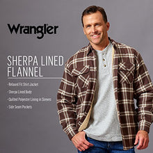 Load image into Gallery viewer, Wrangler Authentics Men’s Long Sleeve Sherpa Lined Shirt Jacket, Mood Indigo, Large