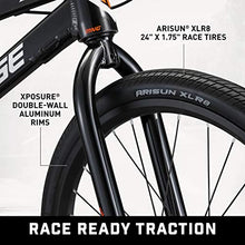 Load image into Gallery viewer, Mongoose Title Elite 24 BMX Race Bike with 24-Inch Wheels in Black for Advanced and Returning Riders, Featuring Professional-Grade 6061 Tectonic T1 Biaxial Hydroformed and Butted Aluminum Frame
