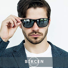 Load image into Gallery viewer, Bircen Mens Sunglasses Polarized UV Protection: Classic Shades for Men Driving Fishing with Al-Mg Metal Frame