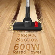 Load image into Gallery viewer, INSE Vacuum Cleaner Corded I5 Stick Vacuum Cleaner 18KPA Powerful Suction 600W Motor Multipurpose 3 in 1 Handheld Vacuum Cleaner Vermilion