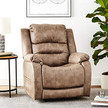 Load image into Gallery viewer, Signature Design by Ashley Barling Power Recliner Adjustable Headrest Mushroom