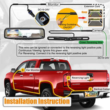 Load image into Gallery viewer, VECLESUS VT1 1080P Wired Car Backup Camera Kit, Easy to Install for Continuous or Reversing Viewing, 4.3" in-Mirror Clip-on Monitor with HD Backup Camera for Cars, Pickups, SUVs, Vans, Sedans, Trucks