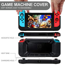 Load image into Gallery viewer, Switch Accessories Bundle, Kit with Carrying Case, Protective Case with Screen Protector, Compact Playstand,Game Case, Joystick Cap, Charging Dock, Grip and Steering Wheel for Nintendo Switch(10-in-1)