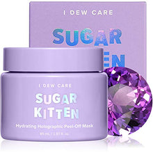 Load image into Gallery viewer, I DEW CARE Sugar Kitten | Holographic Hydrating Peel-Off Glitter Face Mask with Niacinamide | Korean Skincare, Cruelty-free, Gluten-free, Paraben-free