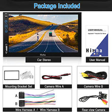 Load image into Gallery viewer, Hieha Car Stereo Compatible with Apple Carplay and Android Auto, 7 Inch Double Din Car Stereo with Bluetooth, Touch Screen Car Radios MP5 Player with A/V Input, Backup Camera, Mirror Link, SWC