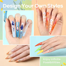 Load image into Gallery viewer, Modelones 24 Colors Acrylic Powder Set, Spring Summer Nail Acrylic Powder, Blue Green Glitter Acrylic Nail Powder, Pigmented Acrylic Powder for 3D Easter Nail Art, Nail Extension French Nail