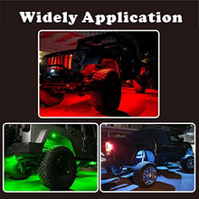 Load image into Gallery viewer, JIMJOY RGB LED Rock Lights,14 Pods Waterproof Multicolor Chasing Neon Underglow Music Lighting Kit with APP&RF Control for Car Truck ATV UTV SUV
