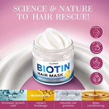 Load image into Gallery viewer, Biotin & Collagen Hair Mask with Argan Oil - Keratin Conditioner Natural Hair Growth - Deep Care & Repair for Dry, Damaged, Color Treated, Wavy & Curly Hair - Hair & Scalp Treatment for Women - 10 Oz