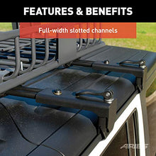 Load image into Gallery viewer, ARIES 2070450 Black Steel Quick-Release Roof Rack Crossbars, Fits Select Jeep Wrangler JK, JL, Gladiator