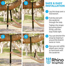 Load image into Gallery viewer, Tree Swing Straps Hanging Kit - Two 10ft Straps, Holds 2800 lbs (SGS Certified), Fast & Easy Way to Hang Any Swing