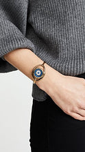 Load image into Gallery viewer, Tory Burch Women's The Evil Eye Bangle Watch, 24mm, Gold/Navy, One Size