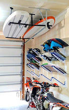 Load image into Gallery viewer, StoreYourBoard Double SUP & Surf Ceiling Storage Rack, Hi Port 2 Overhead Hanger Mount, Home & Garage (X-Large (30" Arms))