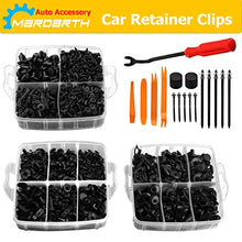 Load image into Gallery viewer, 620 Pcs Car Retainer Clips & Plastic Fasteners Kit Fender Rivet Clips 16 Most Popular Sizes Auto Push Pin Rivets Set
