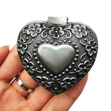 Load image into Gallery viewer, Small Jewelry Box Gifts for Her | Vintage Earring & Ring Gift Box - Antique Rosary & Trinket keepsake Gift Boxes in Heart Shape
