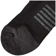 Load image into Gallery viewer, Amazon Essentials Men's 6-Pack Performance Cotton Cushioned Athletic Ankle Socks, Black, Shoe Size: 6-12
