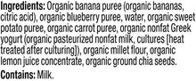 Load image into Gallery viewer, Plum Organics Tots Plum Organic Toddler Food, Sweet Potato, Carrot, Blueberry, Apple, Greek Yogurt, Millet & Oat, 4 oz, 4 ct