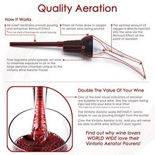 Load image into Gallery viewer, Vintorio Wine Aerator Pourer - Premium Aerating Pourer and Decanter Spout (Black)