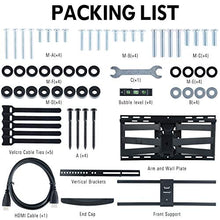 Load image into Gallery viewer, MOUNTUP TV Wall Mount, Full Motion TV Mounts for Most 47 to 90 Inch Flat Curved TVs Up to 154lbs, Wall Mount TV Bracket with Dual Articulating Arm, Max VESA 800x400, Fits 16" to 24” Stud