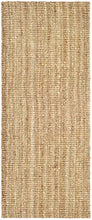 Load image into Gallery viewer, Safavieh Natural Fiber Collection NF447A Handmade Chunky Textured Premium Jute 0.75-inch Thick Runner, 2'6" x 20' , Natural