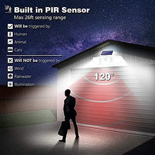 Load image into Gallery viewer, Bundle - 2 Pack Black LED Solar Motion Sensor Lights & 2 Pack White LED Solar Motion Sensor Lights; 128 LED 800LM, 3 Adjustable Heads, 270° Wide Angle Illumination, IP65 Waterproof