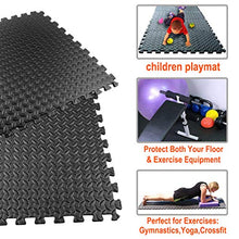 Load image into Gallery viewer, Walsai Exercise Mats Puzzle Foam Mats Gym Flooring Mat Interlocking Foam Mats with EVA Foam Floor Tiles for Home Gym Equipment Workouts