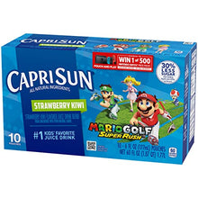 Load image into Gallery viewer, Capri Sun Strawberry Kiwi Naturally Flavored Kids Juice Drink Blend (10 ct Box, 6 fl oz Pouches)