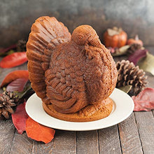 Load image into Gallery viewer, Nordic Ware 3-D Turkey Baking Pan, Medium, Bronze