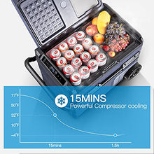 Load image into Gallery viewer, BODEGA 12 Volt Car Refrigerator, Car Fridge Dual Zone APP Control, Portable Freezer,37 Quart (35L) -4℉-68℉ RV Electric Compressor Cooler 12/24V DC and 100-240V AC for Outdoor, Camping, Travel,RV
