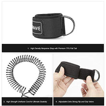 Load image into Gallery viewer, WOOWAVE SUP Leash 11 Foot Coiled Stand Up Paddle Board Surfboard Leash Stay on Board Ankle Strap with Waterproof Wallet/Phone Case (Clear Black Core)