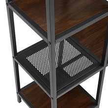 Load image into Gallery viewer, WE Furniture 5 Shelf Entryway Bench Hall Tree Storage Coat Rack, 72 Inch, Walnut Brown