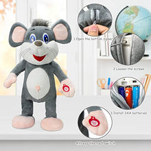 Load image into Gallery viewer, SdeNow Rat Stuffed Animal, Waving Sing Dancing Rat Plush Interactive Toys, Fun Musical Squawking Animation Baby Stuffed Animals Electric Pet Mouse Toys Gifts for Kids