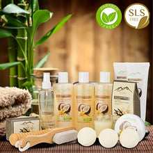Load image into Gallery viewer, Premium Deluxe Bath & Body Gift Basket. Ultimate Large Natural Spa Basket! #1 Spa Gift Basket for Women & Bath Gift Sets for Women! Sulfate & Paraben Free Home Spa Gift Set
