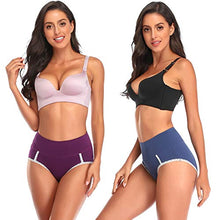 Load image into Gallery viewer, Women's Cotton Underwear High Waist Briefs Soft Breathable Underpants Ladies Panties 5 Pack