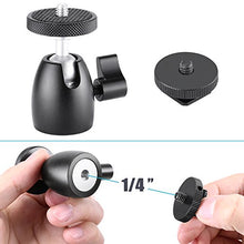 Load image into Gallery viewer, Neewer Cellphone Holder Clip Desktop Tripod Mount with Mini Ball Head Hot Shoe Adapter for 14-inch and 18-inch Ring Light and iPhone, Samsung, Huawei Smartphone Within 1.9-3.9 inches Width