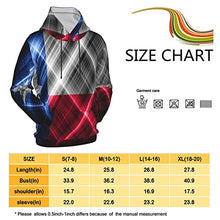 Load image into Gallery viewer, Texas state Flag Print Hoodies Kids 3D Print Sweatshirts Long Sleeve Pullover Hoodies with Pocket for Teen Boys and Girls Black