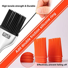 Load image into Gallery viewer, Rwm Basting Brush - Grilling BBQ Baking, Pastry and Oil Stainless Steel Brushes with Back up Silicone Brush Heads(Orange) for Kitchen Cooking & Marinating, Dishwasher