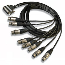 Load image into Gallery viewer, Mystarsound DB25 to 8 XLR Females Balanced Pro Series Audio Snake, 5' L