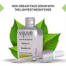 Load image into Gallery viewer, VIJUVE 45% Vitamin C Serum with Double Hyaluronic Acid & Anti-Aging Peptides - 60-times More Efficient than Kojic Acid - For Face & Neck to Keep Skin Elasticity, Reduce Wrinkles & Dark Spots, 30 ml