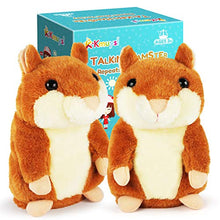 Load image into Gallery viewer, KMUYSL 2 Pack Toddler Toys for 1 2 3 Years Old Kids Talking Hamster Repeats What You Say Early Educational Toy Boys Girls Baby Animal Talking Toy Fun Gift for Children's Day Valentine's Day