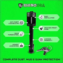 Load image into Gallery viewer, Rhino USA Trailer Hitch Lock - Patented 5/8" Locking Receiver Pin for Class III IV Hitches - Weatherproof Anti-Theft Lockable Pin with Dust, Mud & Gunk Protection - Used to Tow Truck, Boat, Bike