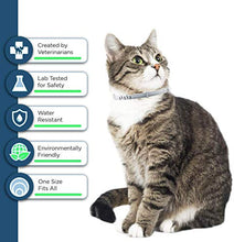 Load image into Gallery viewer, Flea and Tick Collar Drop for Cat, Made with Natural Plant Based Essential Oil, Safe, Effective, Waterproof, 12-Month Protection, Free Flea Comb & Treatment Prevention Drop, 13.8 in (4 Packs)