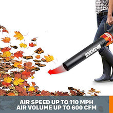 Load image into Gallery viewer, WORX WG520 12 Amp TURBINE 600 Electric Leaf Blower
