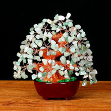 Load image into Gallery viewer, Parma77 7 Inch Feng Shui Aventurine Quartz Gem Stone Money Tree Natural Green Crystal Art Decoration Office Living Room Good Luck