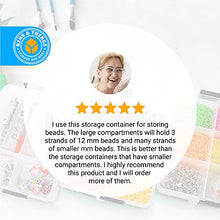 Load image into Gallery viewer, Bins & Things Stackable Storage Container with 18 Adjustable Compartments - Clear - Craft Storage / Craft Organizers and Storage - Bead Organizer Box / Art Supply Organizer