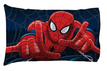 Load image into Gallery viewer, Jay Franco Spiderman Saving The Day 4 Piece Full Sheet Set (Offical Marvel Product), Blue