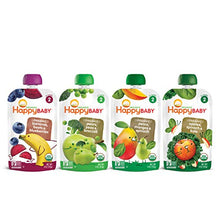 Load image into Gallery viewer, Happy Baby Organics Simple Combos Stage 2 Baby Food, Variety Pack, 4 Ounce (Pack of 16) Flavors May Vary