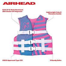 Load image into Gallery viewer, Airhead Youth Trend Life Vest, Hot Pink/Sky Blue